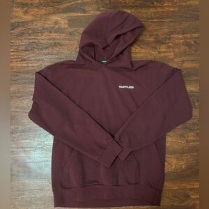 Talentless Hoodie Pullover Large Burgundy NWOT
